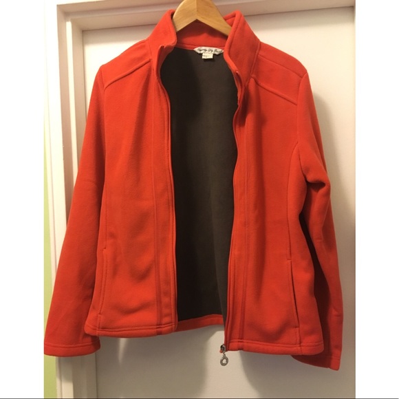 Orange zipup sweater - Picture 1 of 4